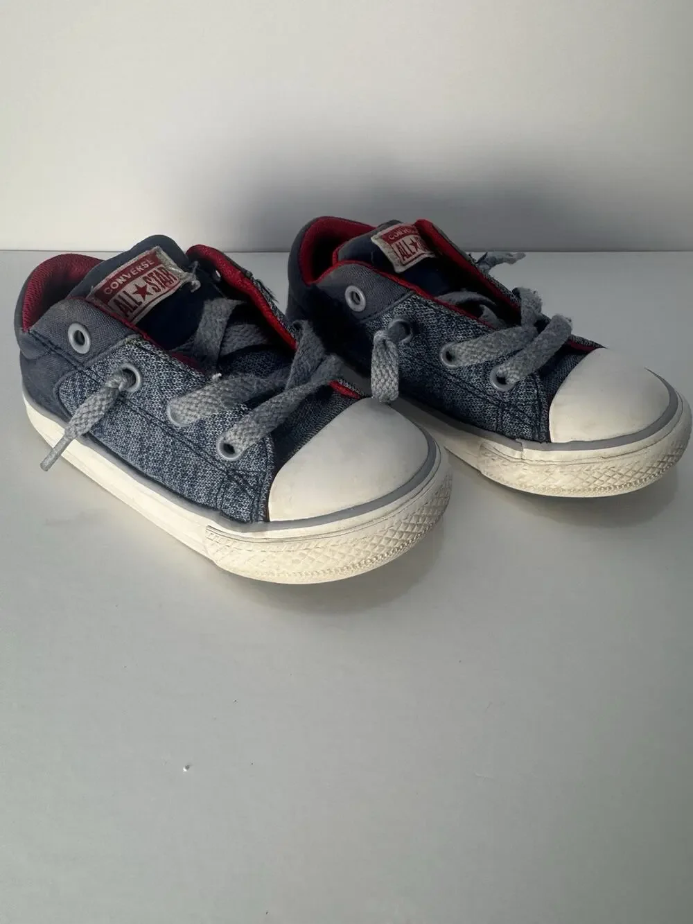 Converse All Star Low Top Toddler Sneakers Blue Red US 7 Infant Shoes